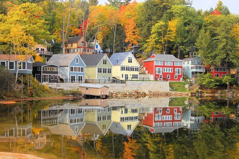 Alton Bay, N.H., offers colors galore in autumn.